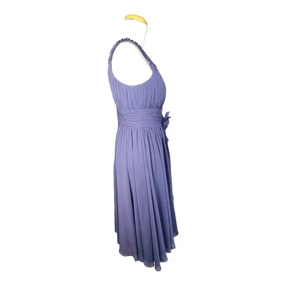 Mori Lee by Madeline Gardner Sleeveless Chiffon DressLilac Size 7/8 Never Worn - Picture 9 of 14